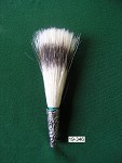 Hat beard like badger hair, ornament holder with safety pin , 12,5 cm (5 in)